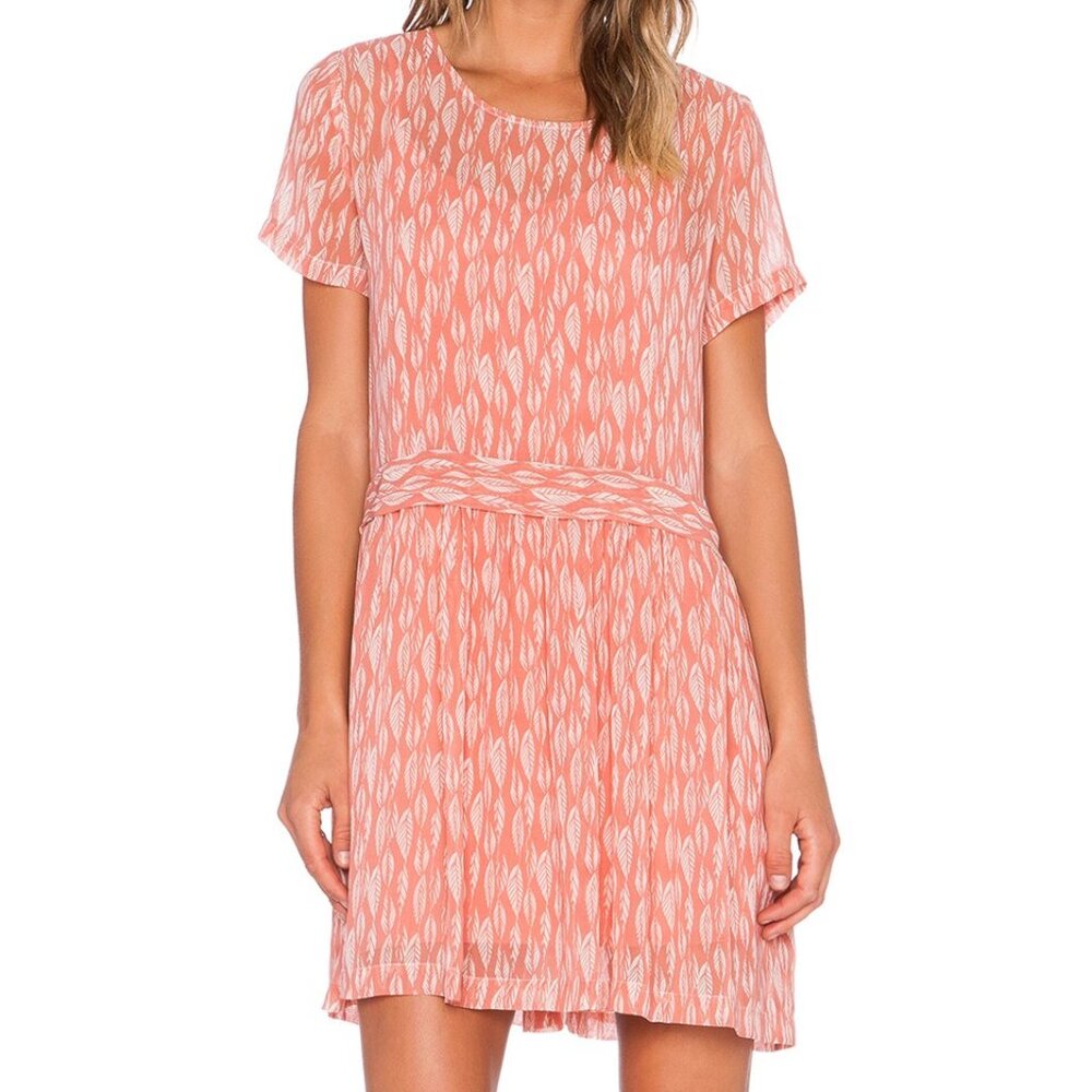 LIKE NEW 1.STATE Coral Clay Drop Waist Shift Dress Size XS